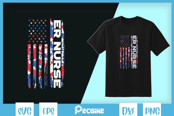 A Designer's Review of the ER Nurse American Flag Design