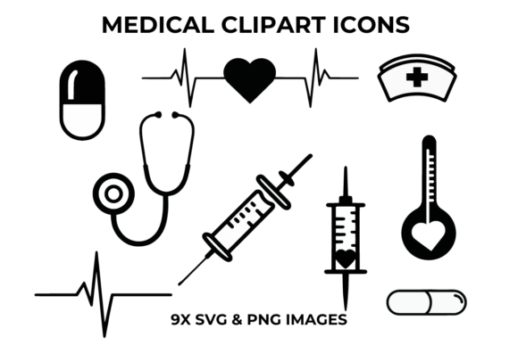 A Designer's Take on Medical Clipart Icons for Embroidery