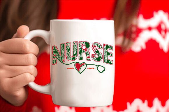 A Designer's Take on the Nurse Christmas PNG & Xmas Letters SVG