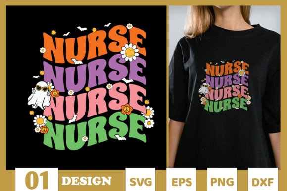 A Designer’s Take on the Halloween Nurse Retro PNG