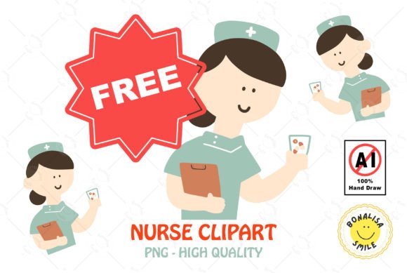 A Pastel Nurse Clipart's Real Embroidery Potential