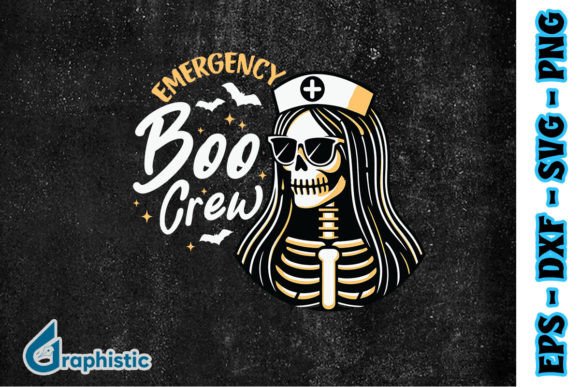 A Skeleton Nurse Design for Halloween Embroidery Projects