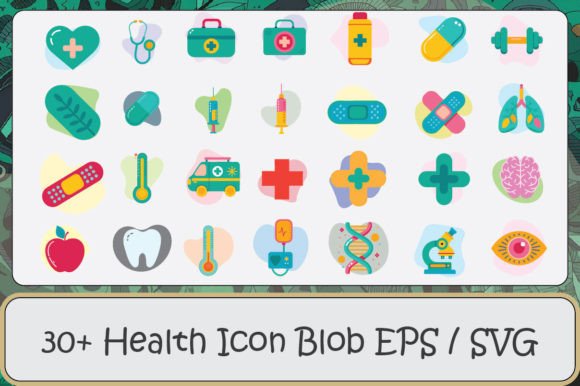 Design Review: Medical Health Icon Blob SVG EPS