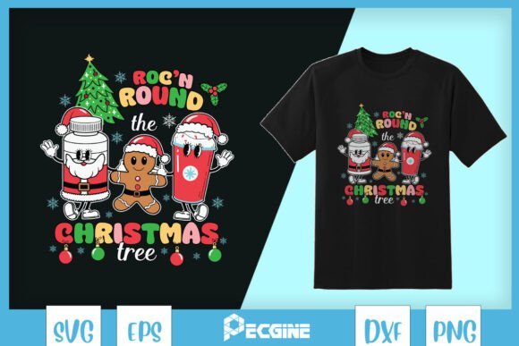 Design Review: Nurse Roc n Around Christmas Tree SVG