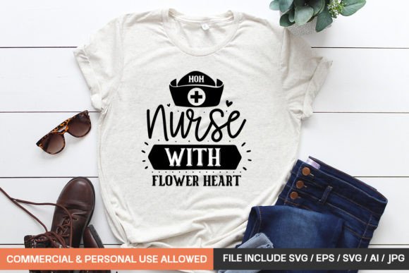Mom Nurse with Flower Heart Svg: A Review for Embroidery Project Use