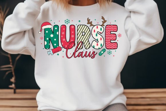 Nurse Claus: A Sweet Retro Holiday Embroidery Design