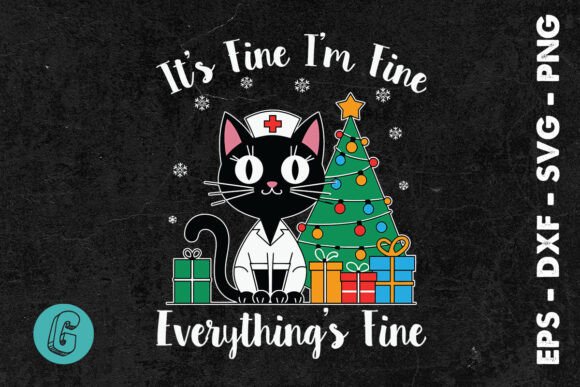 Nurse Holiday Design: It's Fine, I'm Fine Christmas