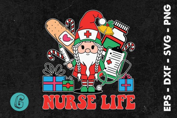 Nurse Life Gnome: A Christmas SVG for Embroidered Gifts