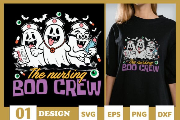 The Nursing Boo Crew Nurse Halloween PNG in Real Project Review